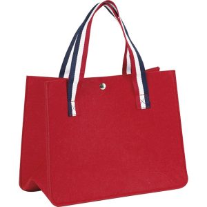 sac cabas feutre rouge